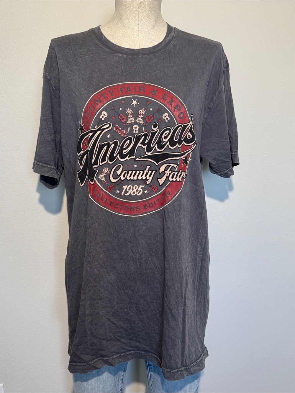 Americas Country Fair 1985 Graphic Tee - Black